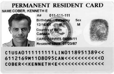 Permanent Resident Card Number