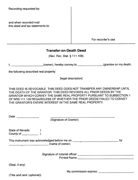 How to Prepare a Transfer-on-Death Deed | Nolo.com